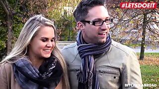 LETSDOEIT – Busty Tourist Hooks Up With Couple On Christmas